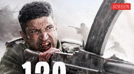 Farhan Akhtar's first look in his upcoming film 120 Bahadur