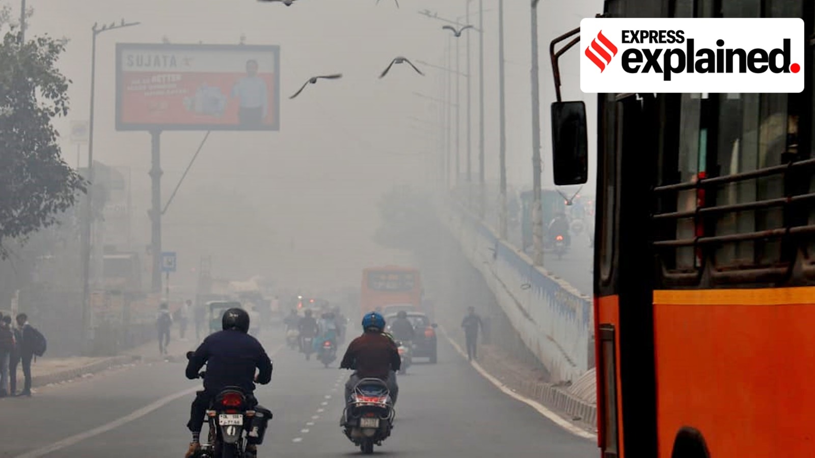Delhi AQI was in the 'severe' category on Monday. (Express photo by