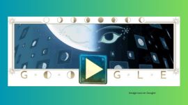 Google Doodle celebrates mystical November’s half-moon