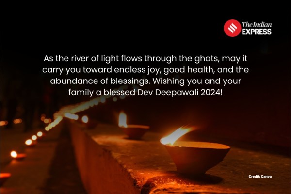 Happy Dev Deepawali 2024! (Designed by Abhishek Mitra/Indian Express)