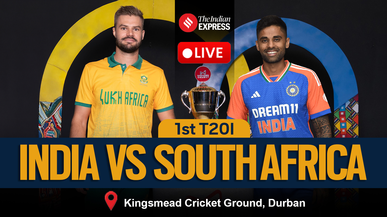 IND vs SA 1st T20 Live Cricket Score, India vs South Africa T20 Live