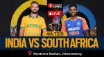 India vs South Africa LIVE Cricket Score, 4th T20I: Suryakumar Yadav's IND will take on Aiden Markram's SA at The Wanderers Stadium, Johannesburg