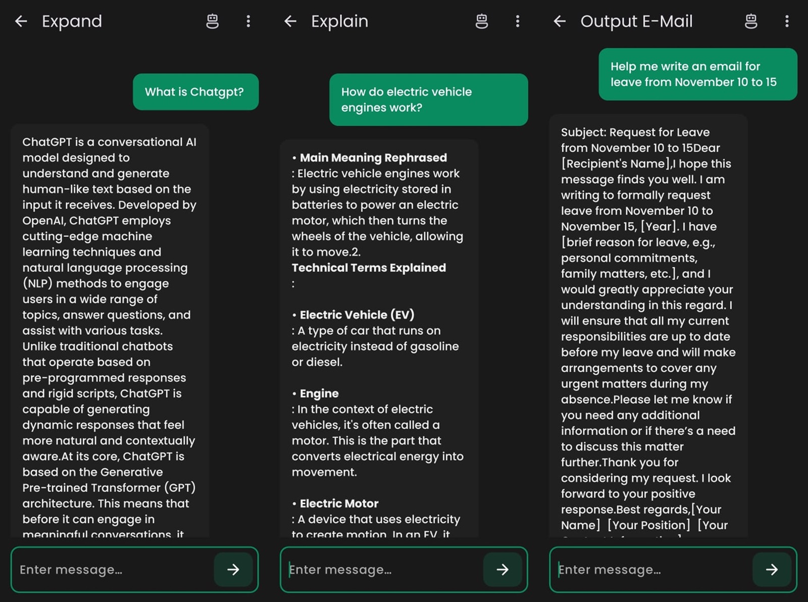 Infuse can help you do things like expanding, rewriting, and checking text for any grammatical errors.