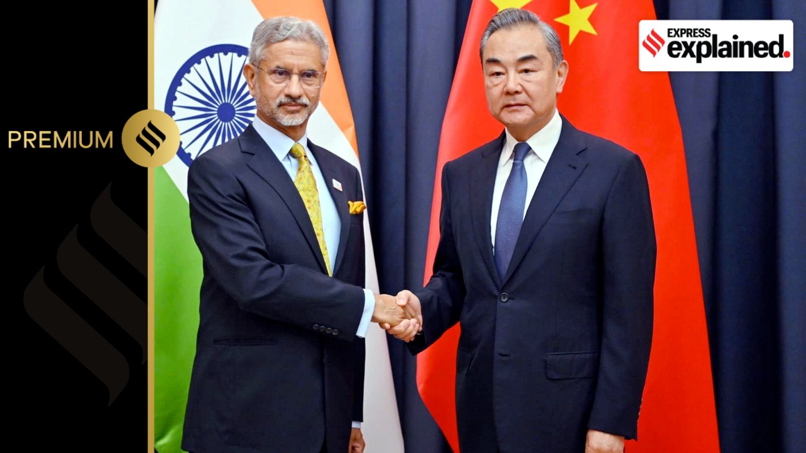 External Affairs Minister S Jaishankar with Chinese Foreign Minister Wang Yi in Rio earlier this week. (X/@DrSJaishankar)