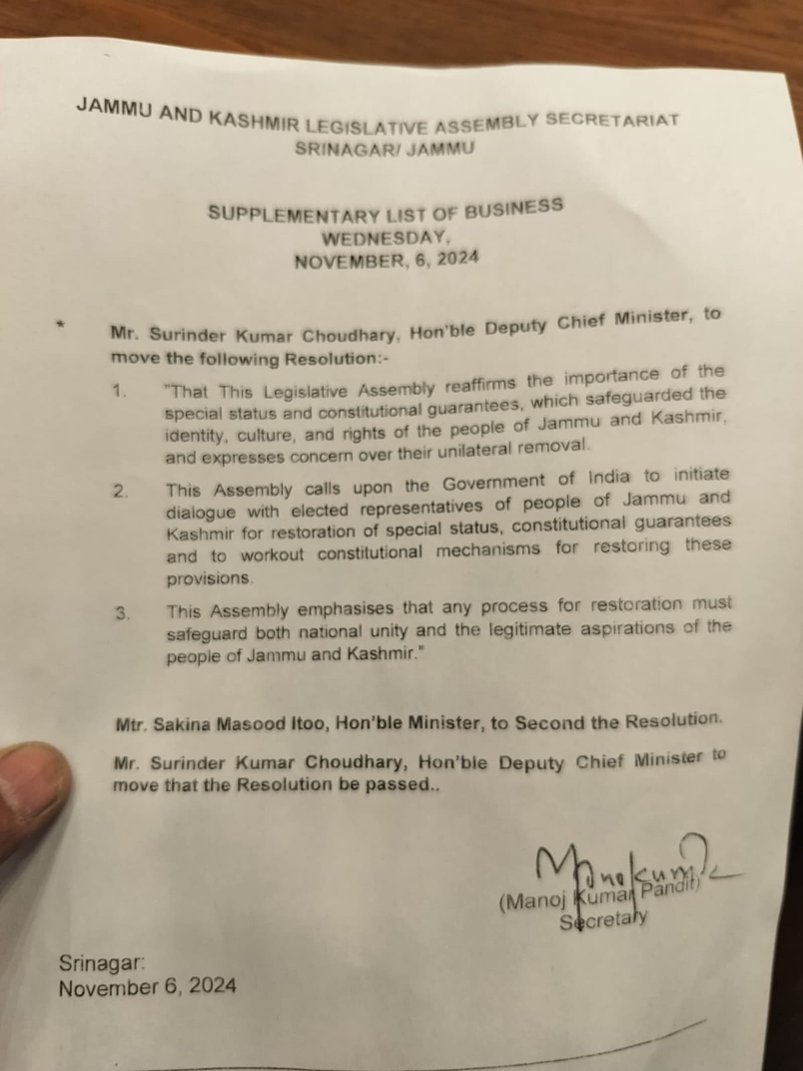 Kashmir Assembly