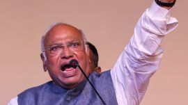 Congress president Mallikarjun Kharge on Thursday said its rivals have nothing to speak on the work done by them