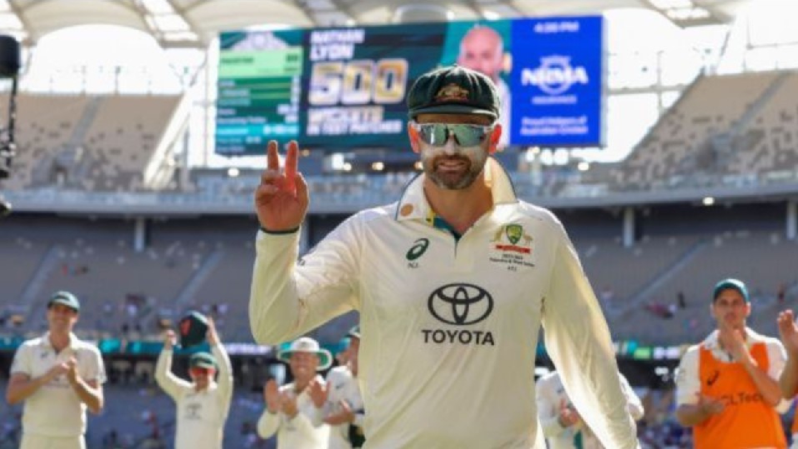 ‘It’s just an empty space’: Aussie off-spinner Nathan Lyon on not having the 300-wicket milestone ball