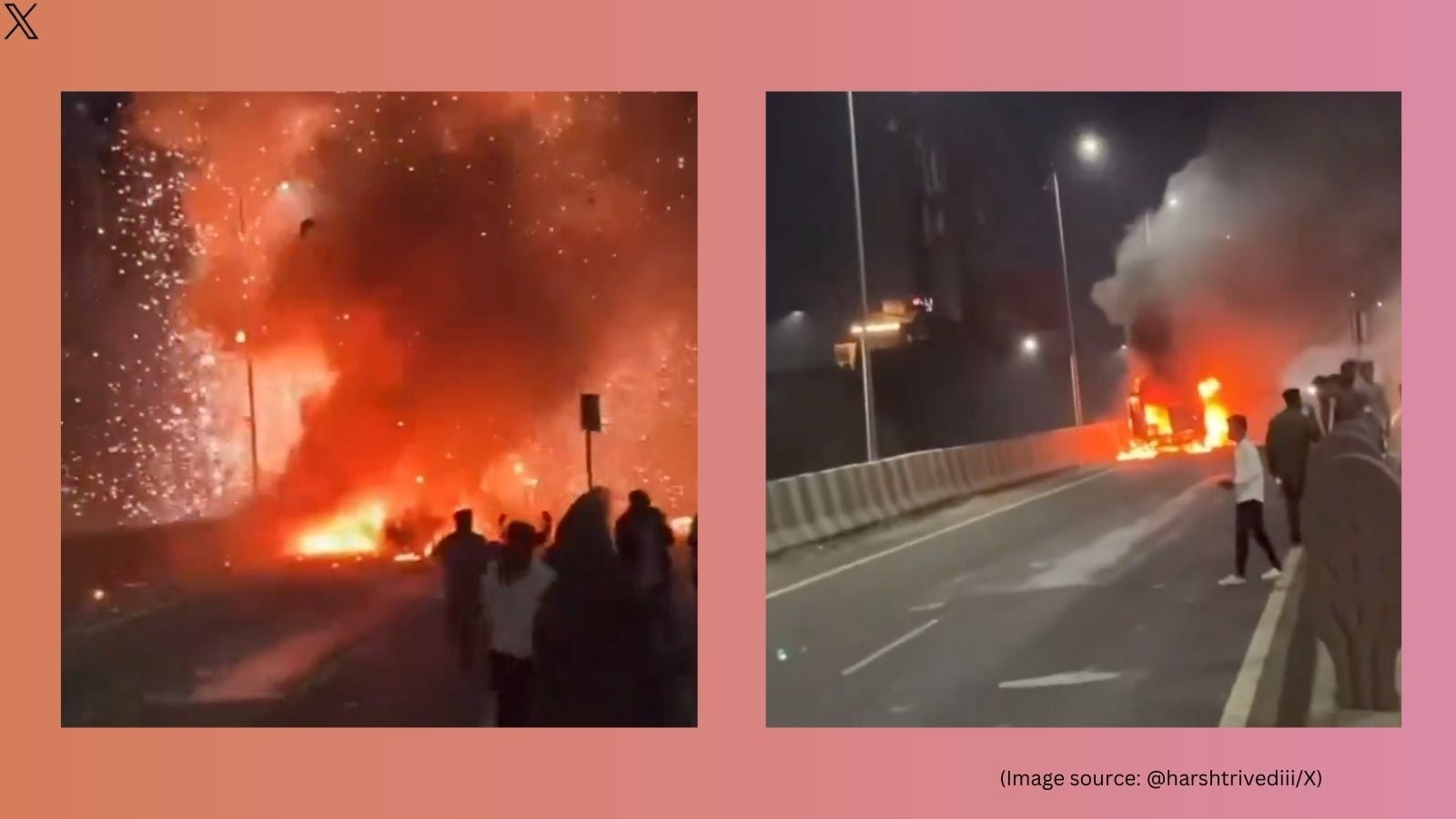 Watch: Pregnant woman narrowly escapes oxygen cylinder blast in ambulance in Maharashtra, chilling video goes viral | Trending News