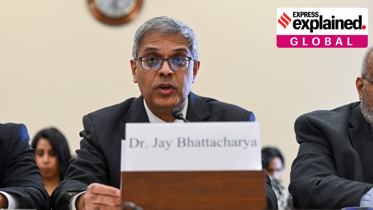 Dr Jay Bhattacharya testifies before the House Select Subcommittee on the coronavirus on Capitol Hill in Washington, Feb. 28, 2023. (Kenny Holston/The New York Times)