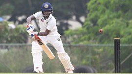 Kerala captain Sachin Baby batting in the Ranji Trophy. (KCA)