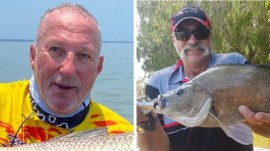 Ian Botham was rescued from a fall in a Northern Australia river by his old rival Merv Hughes (R). (Instagram)
