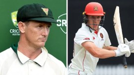 George Bailey has backed Nathan McSweeney to come good as opener against India in Perth. (CA)