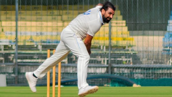 Shami picked four wickets to help Bengal secure the lead over Madhya Pradesh in the Ranji Trophy match on Thursday. (PTI)