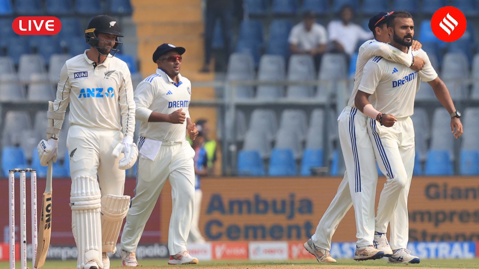 IND vs NZ 3rd Test Day 1 Live Scorecard IND vs NZ 3rd Test Day 1 Live Scorecard