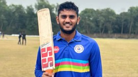 Gujarat's Urvil Patel broke Rishabh Pant's record for the fastest T20 hundred by an Indian in 28 balls on Wednesday. (GCA)