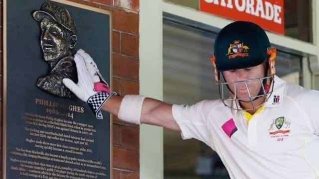 David Warner scored a hundred against India in Adelaide in the first Test match since Phillip Hughes' death on November 27, 2014. (Reuters)