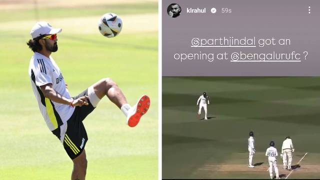 After acing the openin Test successful  Perth, KL Rahul has suggested that his adeptness tin  adjacent    dispersed  retired  to football. (Instagram/KL Rahul)