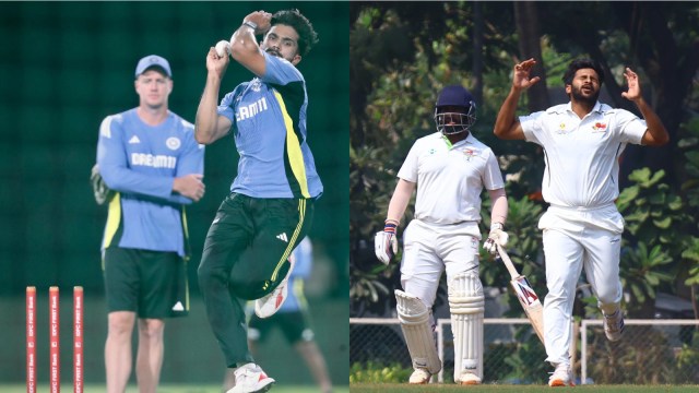 Nitish Kumar Reddy (left) has been given priority over Shardul Thakur.