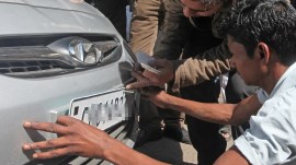 karnataka, High Security Registration Plates, indian express