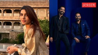 Samantha on first day on the sets of a Raj and DK series