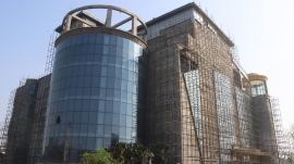 Renovation works on at Shalimar mall. Kamleshwar Singh