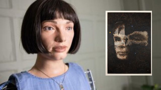 Ai-Da painting