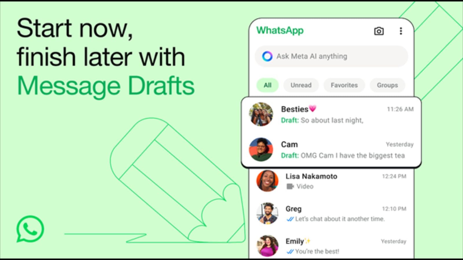 WhatsApp Drafts