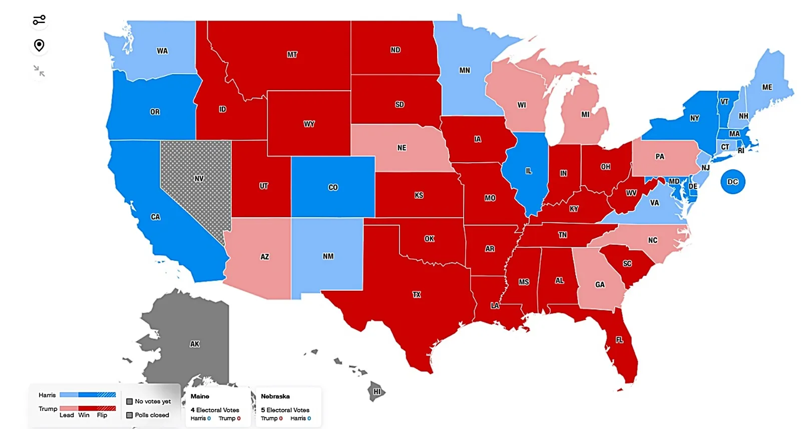 Ny Times Election Map 2024 Lesly Malinde