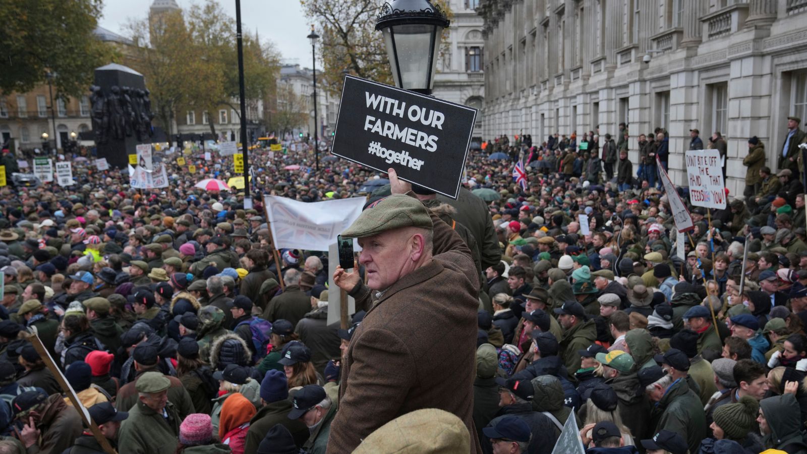 Thousands of british farmers protest against tax on inheritance world