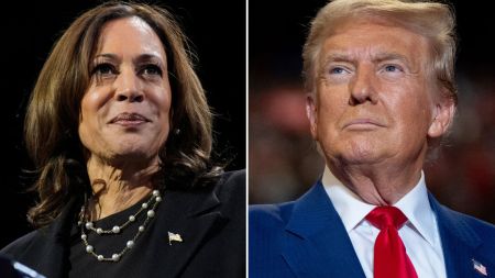 Harris and Trump