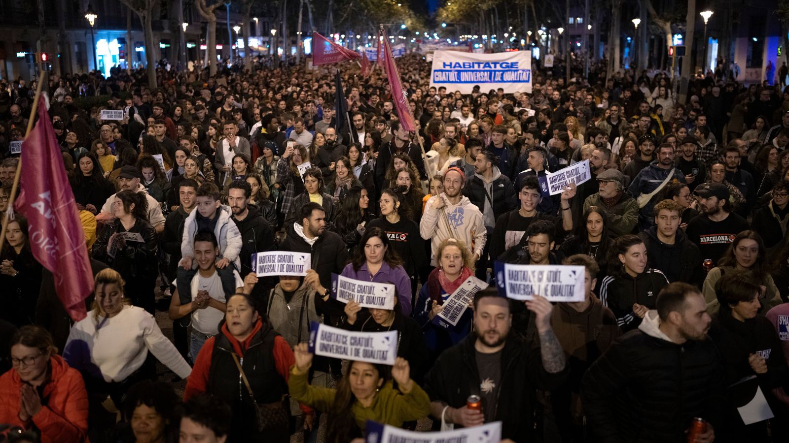 Barcelona Spain protest