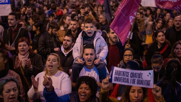 Barcelona Spain protest