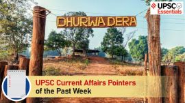 UPSC Current Affairs Pointers of the past week | November 18 to November 24, 2024, WOH G64, Dhudmaras, Bastar