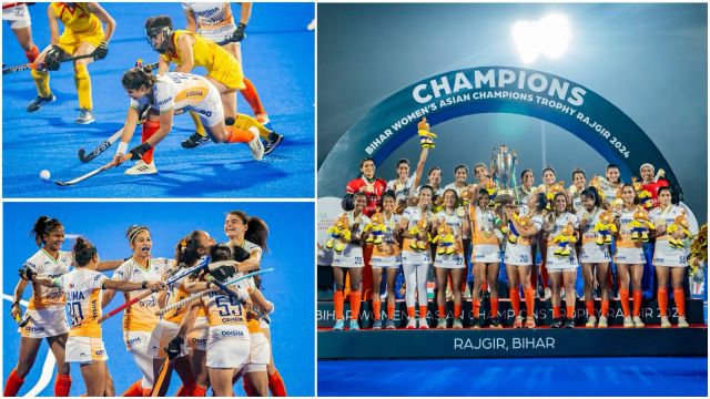 Deepika scores as India celebrate retaining the Women's Asian Champions Trophy 2024 title (Hockey India photos)