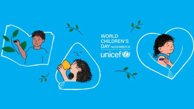 World Children's Day 2024 is being celebrated today, Wednesday, November 20, with the theme, Listen to the Future. Stand Up for Children’s Rights. (Source UNICEF)