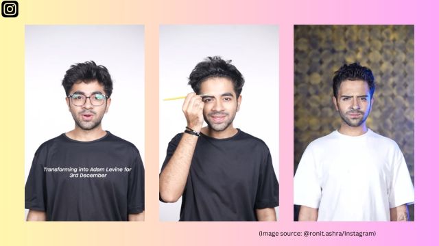 Ronit Ashra transforms into Adam Levine