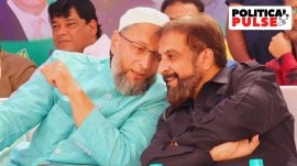 AIMIM chief Asaduddin Owaisi with party's Maharashtra president Imtiaz Jaleel. (Photo: Imtiaz Jaleel/ X)