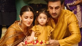 Explore Alia Bhatt's Diwali look in a Receremonial plant-dyed sari, crafted with heritage fabric and a sustainable twist