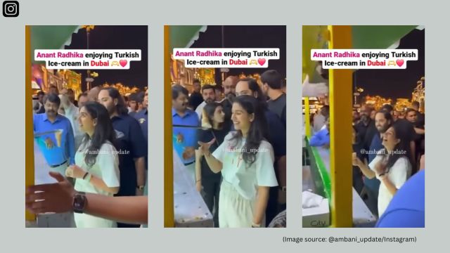 Radhika Merchant and Anant Ambani's fun Turkish ice cream moment