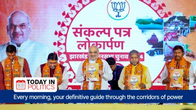 amit shah, manifesto, BJP, jharkhand polls, indian express