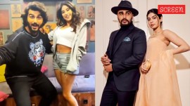 Arjun Kapoor with sisters Janhvi and Khushi Kapoor