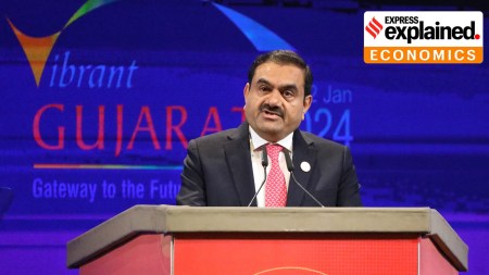 Industrialist Gautam Adani during the Vibrant Gujarat summit in Gandhinagar in 2024.