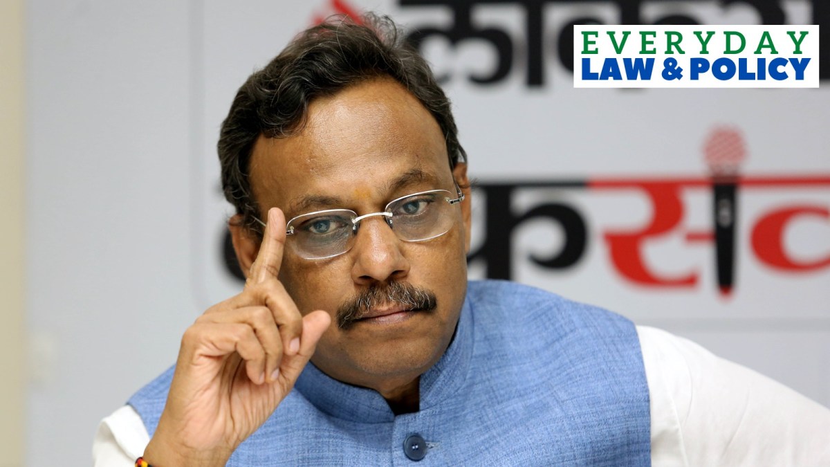 Vinod Tawde, General Secretary of Bharatiya Janata Party (BJP) at Loksatta Samvad in Mumbai in May.