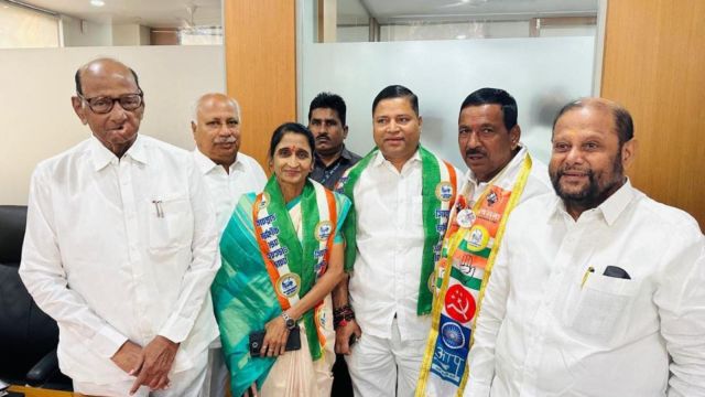 On Thursday, erstwhile  NCP corporator Rekha Tingre and her hubby  Chandrakant Tingre joined the Sharad Pawar-led party.