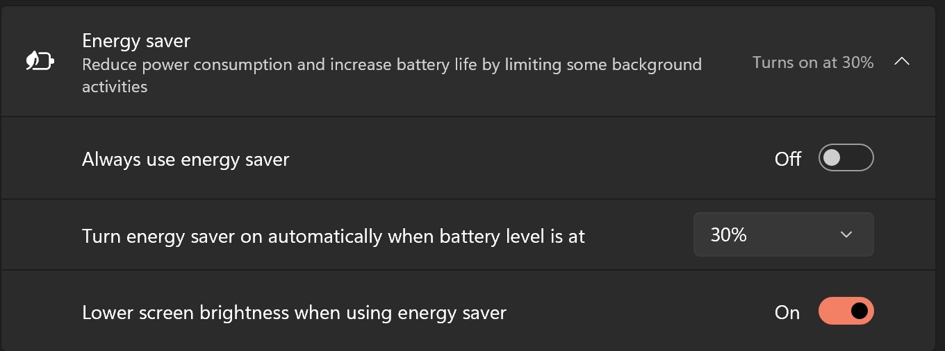 Windows laptop improve battery life.