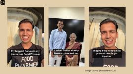 Food Pharmer shares excitement as Sudha Murty reaches out to him for research
