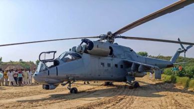 An expert team of the Indian Air Force had reached the spot and fixed the technical fault in the helicopter.