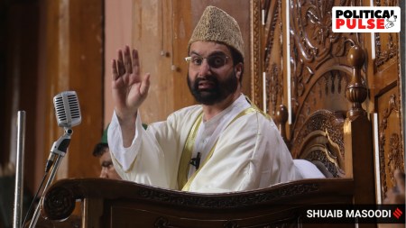 Mirwaiz Umar Farooq Jamia Masjid, Jamia Masjid, Hurriyat meeting, J&K polls, Jammu and Kashmir Assembly Elections 2024, Indian express news, current affairs