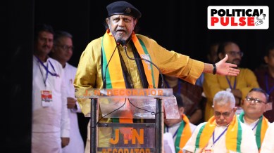 It is not the first time Mithun Chakraborty has found himself in a row over his remarks. (Express file photo by Partha Paul)