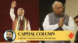 Prime Minister Narendra Modi (L) and Congress president Mallikarjun Kharge (R). (Express file photos)